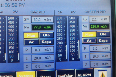Oxy-Fuel Yakma Sistemi Kurulumu