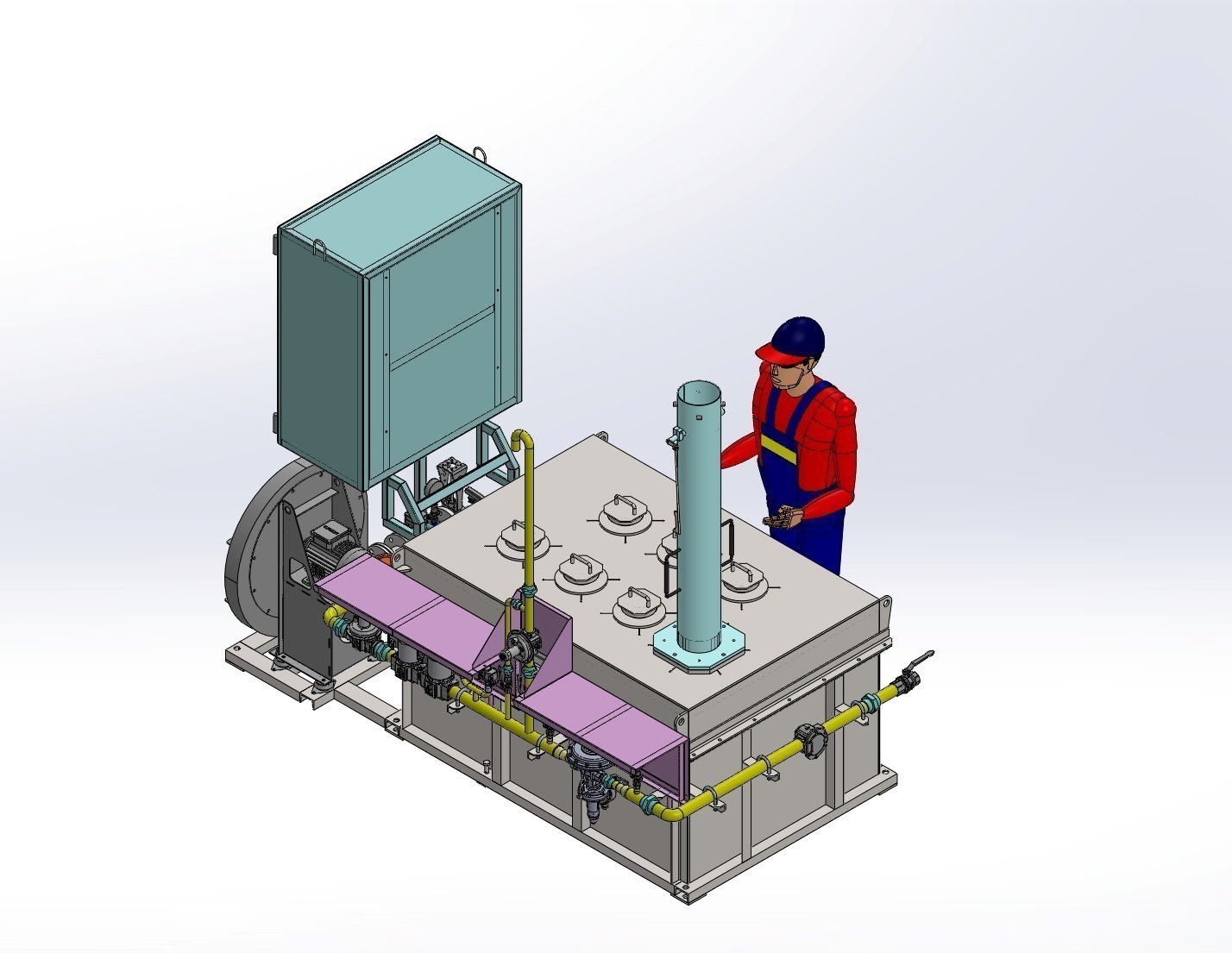 1 Set Of Nozzle Heating Oven Manufacturing & 6 Sets Of Venturi Pipe Manufacturing - Assembly Job